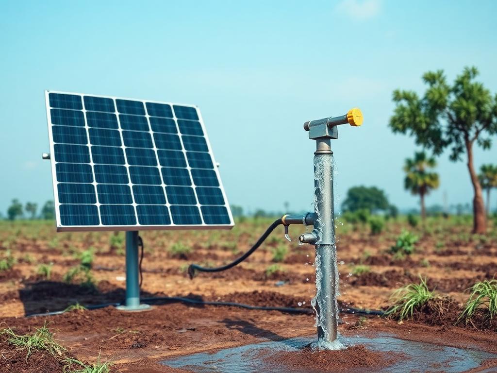 Solar water pump installation